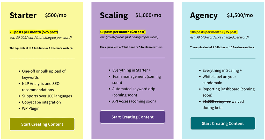 Top 9 Best Surfer Seo Alternatives in 2023 - Rank Your Content Fast! 23 Content at Scale Pricing