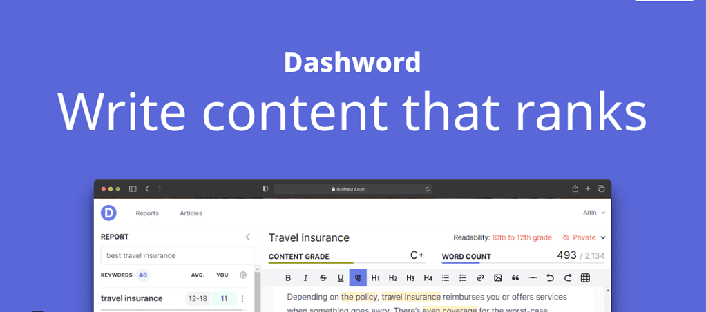 Top 9 Best Surfer Seo Alternatives in 2023 - Rank Your Content Fast! 29 Dashword